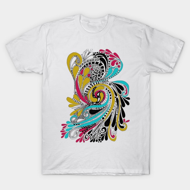 Flowing Swirls T-Shirt by bestree